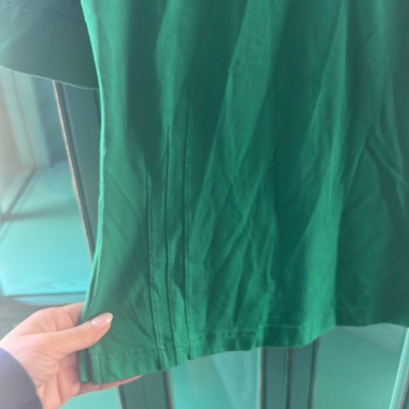 Adidas Green Button Down Climalite Stretch Polo Shirt - Picture 3 of 11